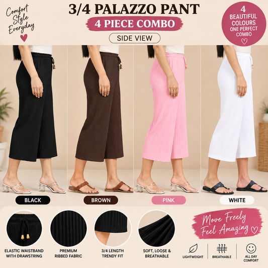 3/4 Palazzo Combo 6