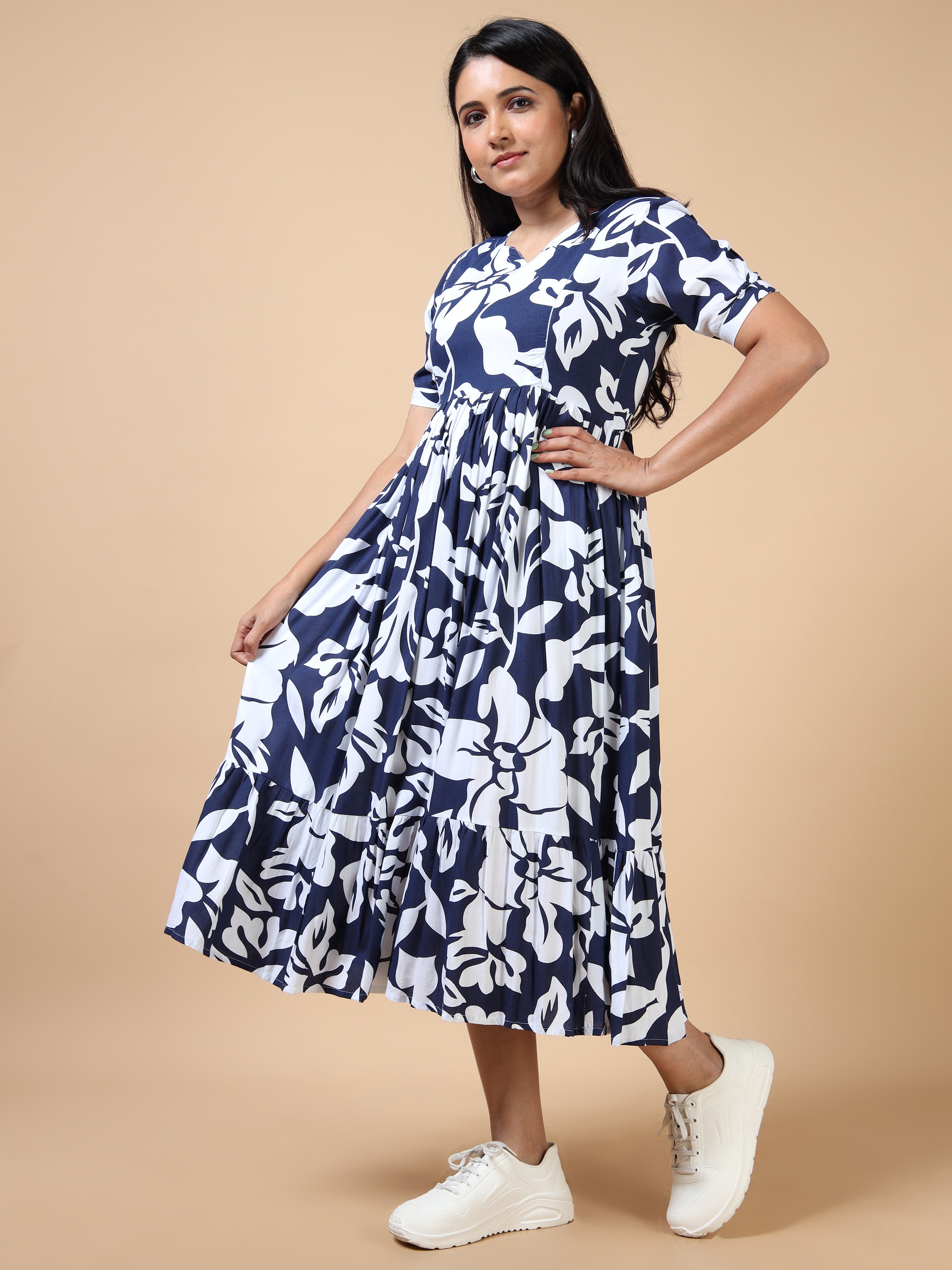 Dual Side Invisible Zip Maternity & Nursing Kurti (iii)
