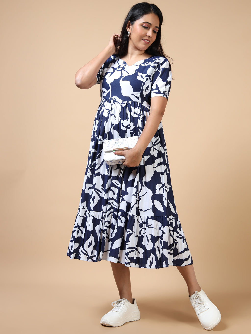 Dual Side Invisible Zip Maternity & Nursing Kurti (iii)