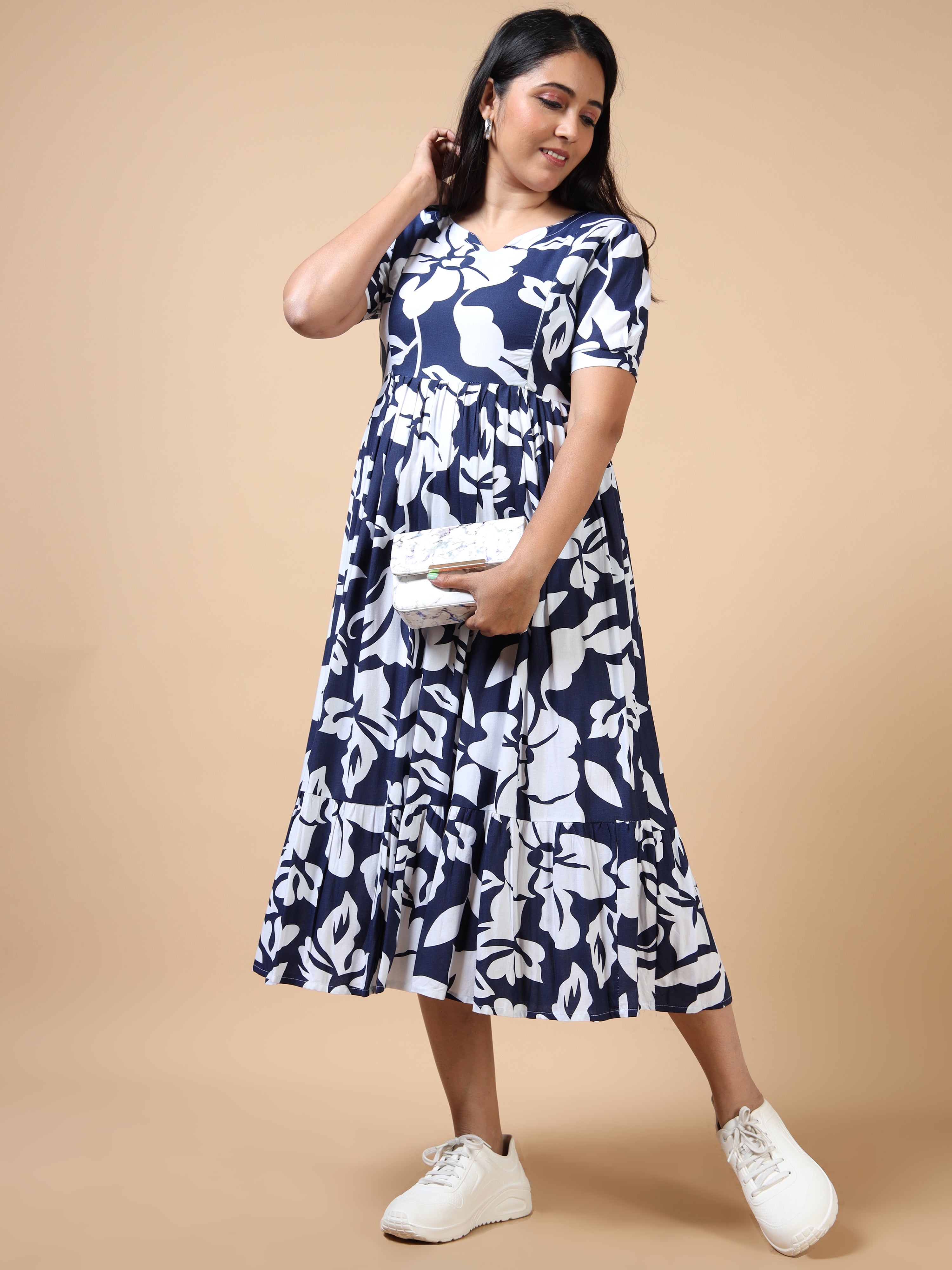 Dual Side Invisible Zip Maternity & Nursing Kurti (iii)