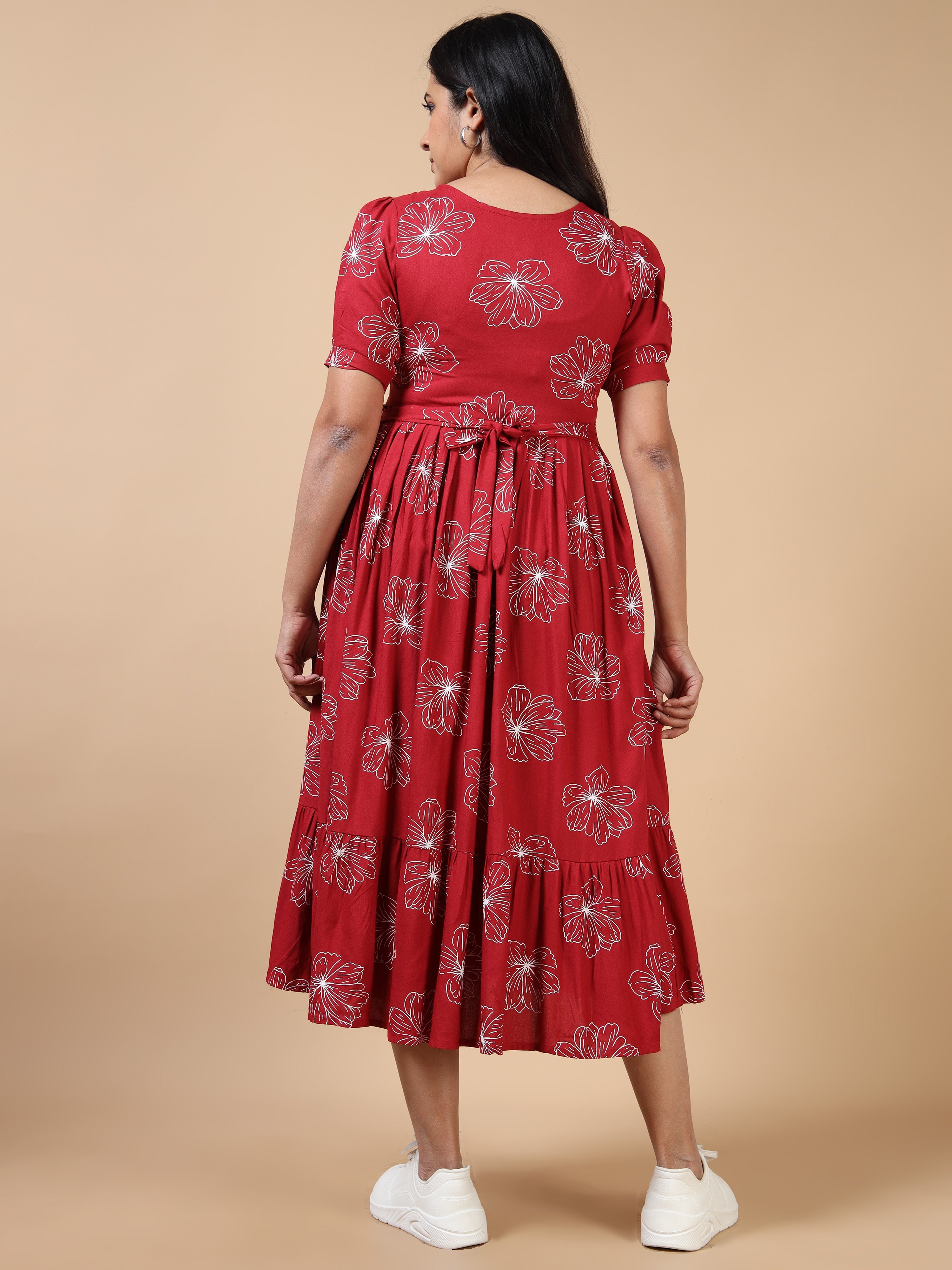 Dual Side Invisible Zip Maternity & Nursing Kurti (iv)
