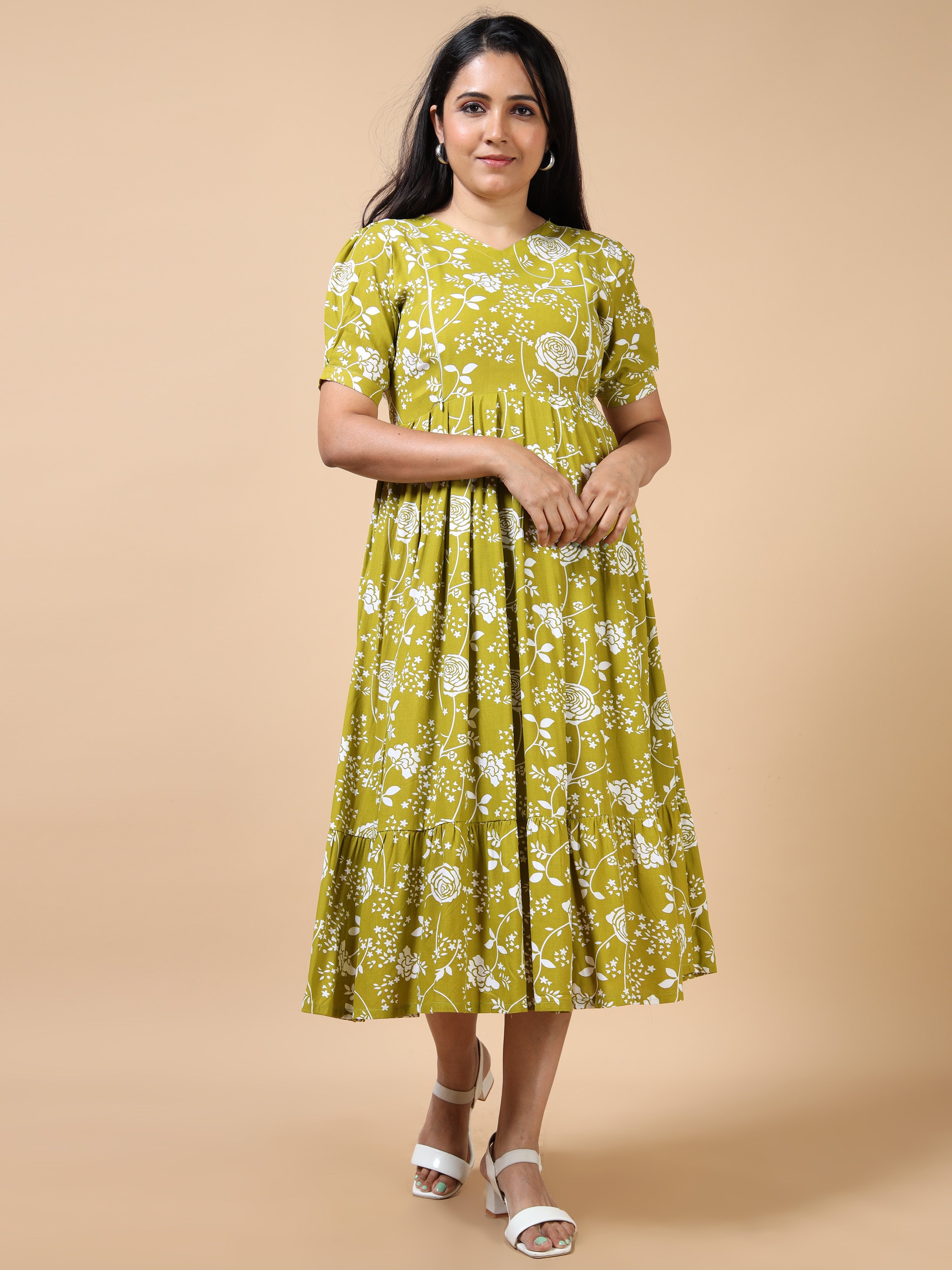 Dual Side Invisible Zip Maternity & Nursing Kurti (v)