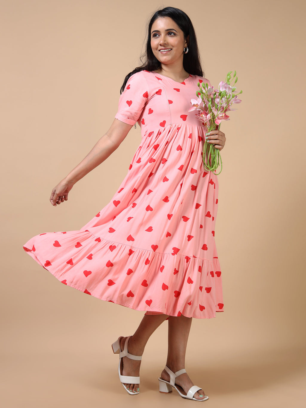 Dual Side Invisible Zip Maternity & Nursing Kurti (viii)