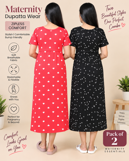 Zipless Maternity Duppata Combo 1