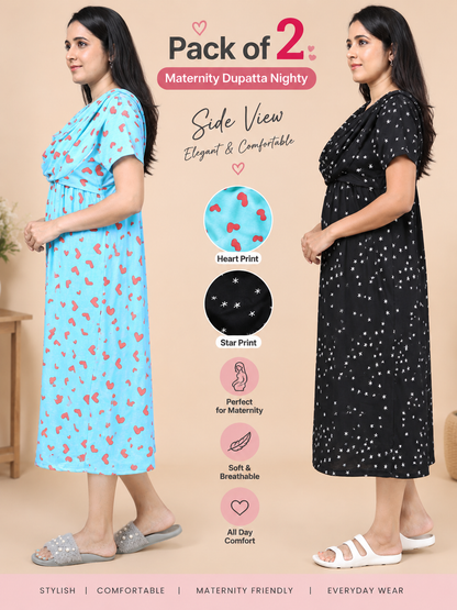 Zipless Maternity Duppata Combo 4
