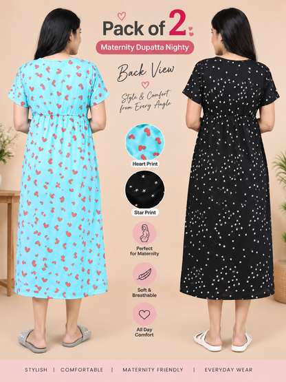 Zipless Maternity Duppata Combo 4