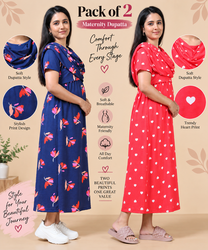 Zipless Maternity Duppata Combo 3