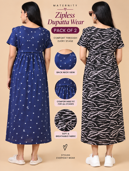 Zipless Maternity Duppata Combo 2