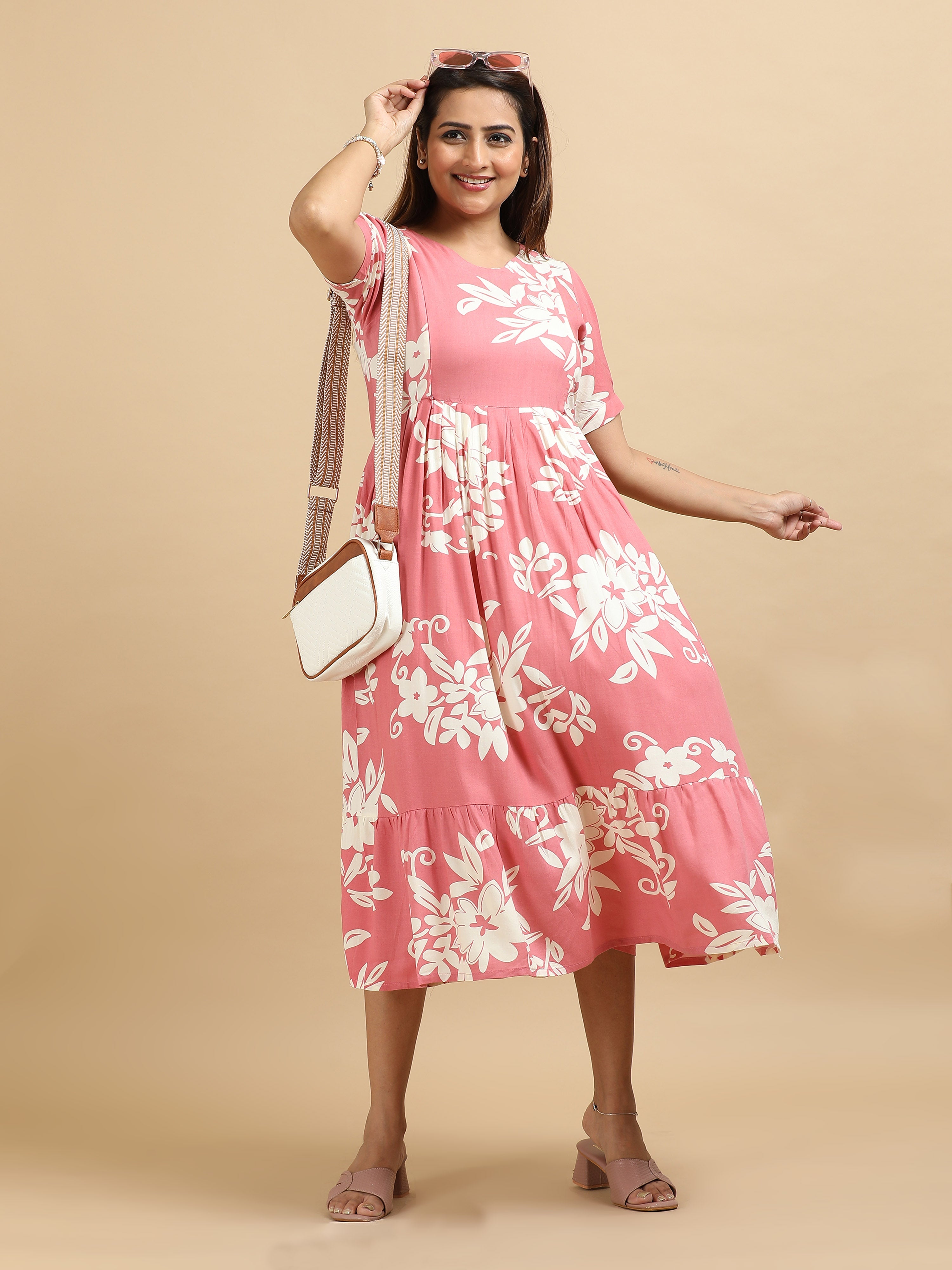 Dual Side Invisible Zip Maternity & Nursing Kurti (ix)