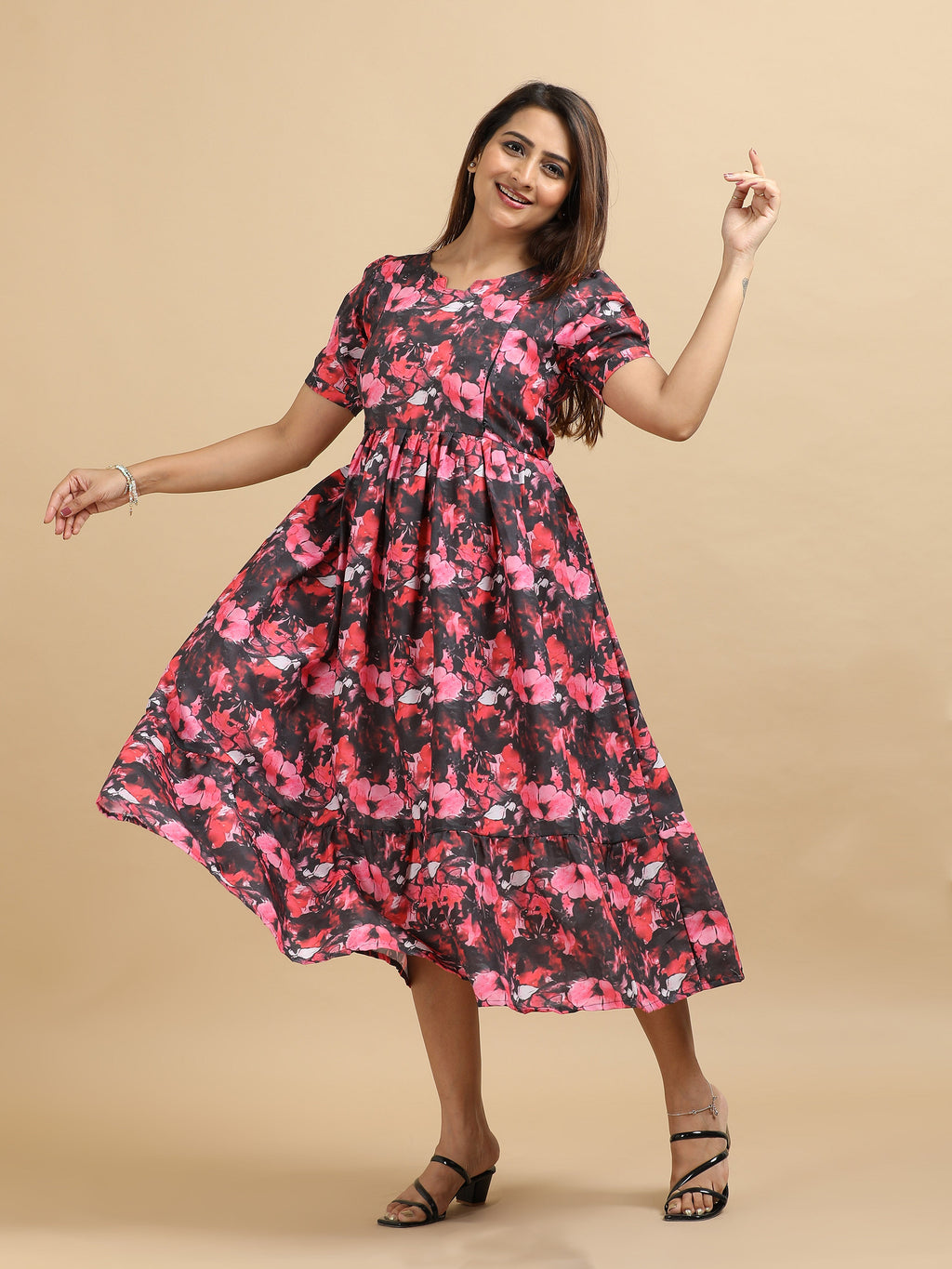 Dual Side Invisible Zip Maternity & Nursing Kurti (x)