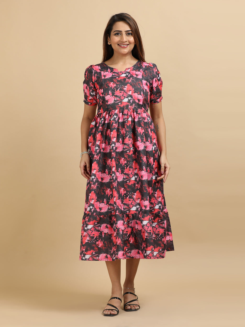 Dual Side Invisible Zip Maternity & Nursing Kurti (x)
