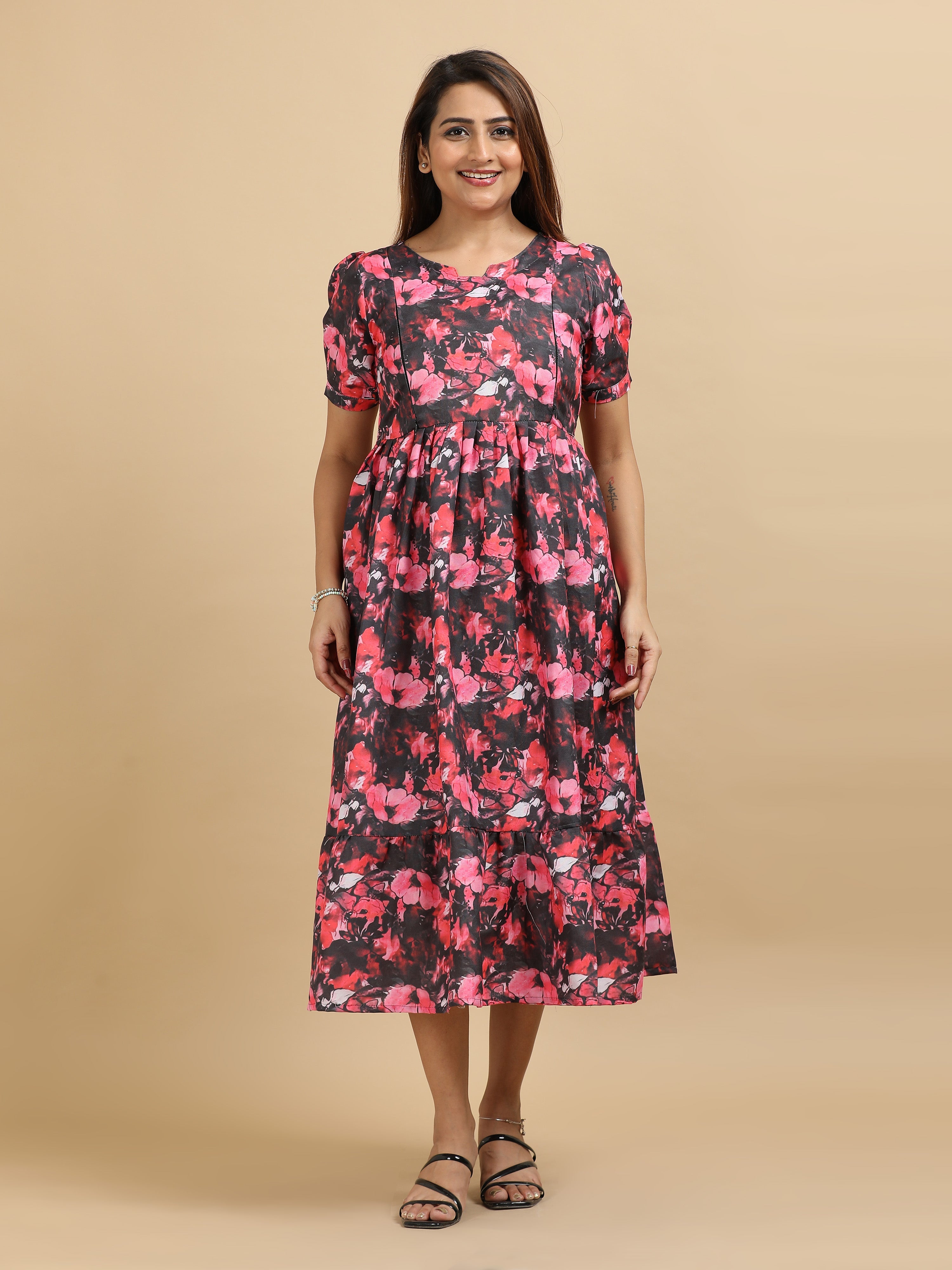 Dual Side Invisible Zip Maternity & Nursing Kurti (x)