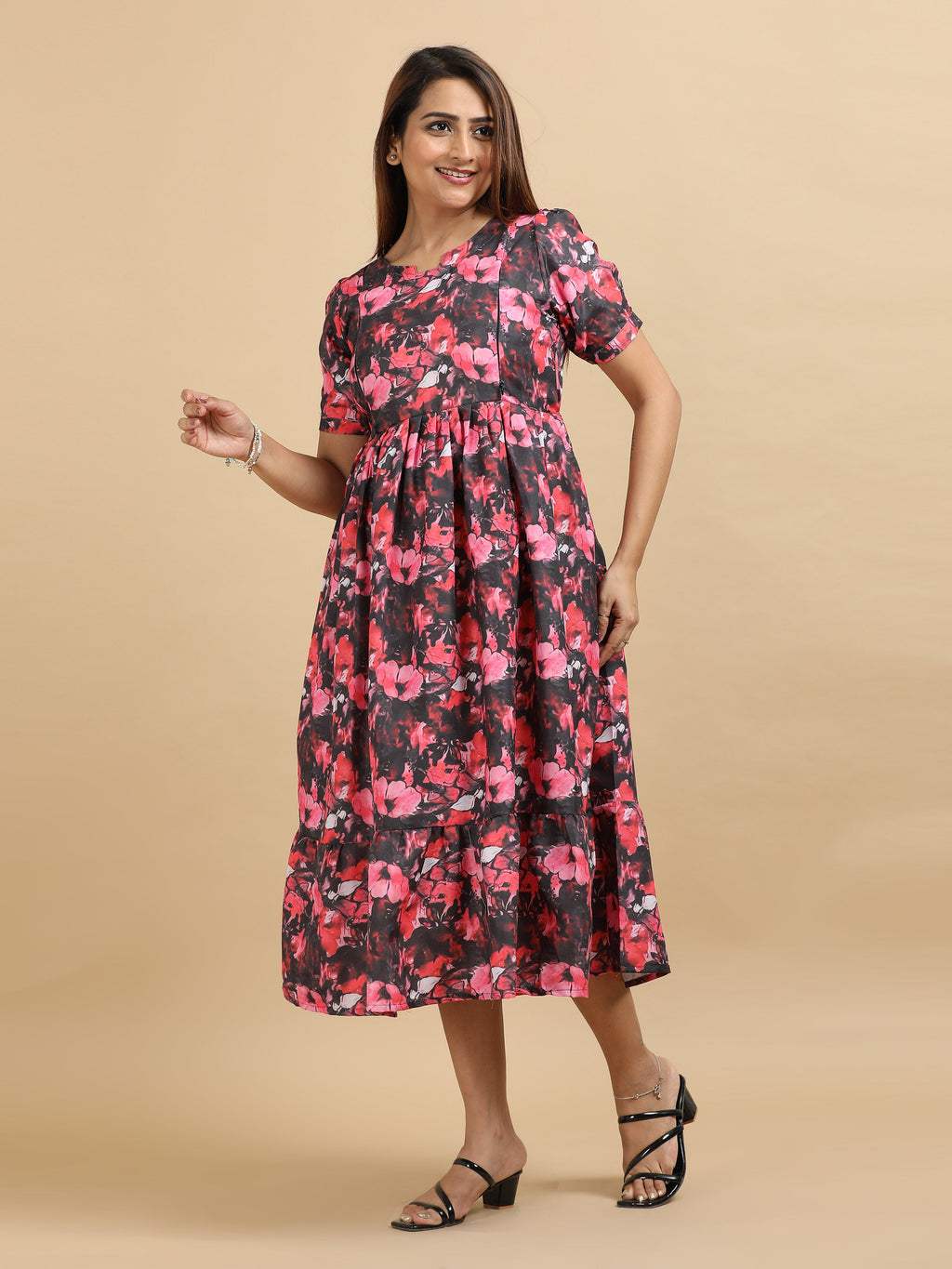 Dual Side Invisible Zip Maternity & Nursing Kurti (x)