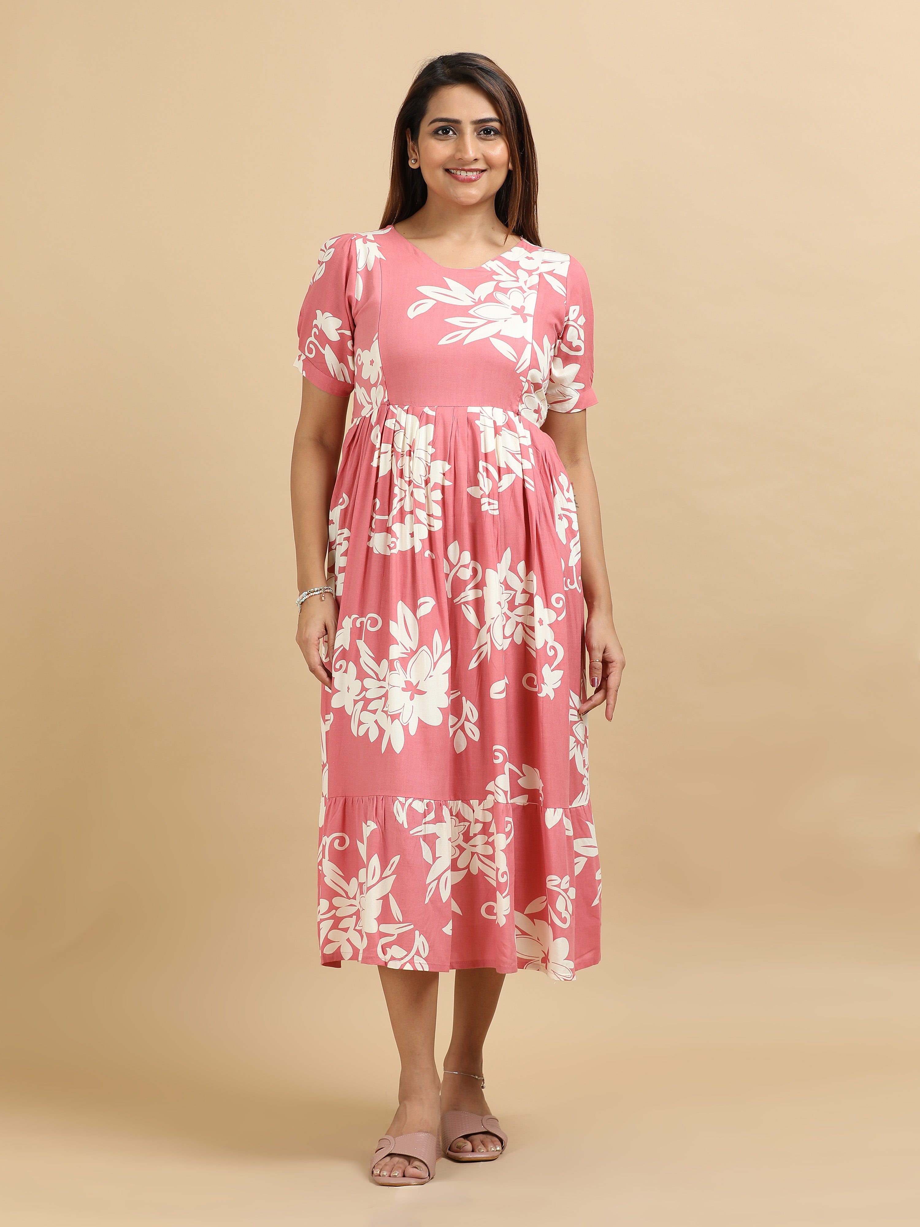 Dual Side Invisible Zip Maternity & Nursing Kurti (ix)