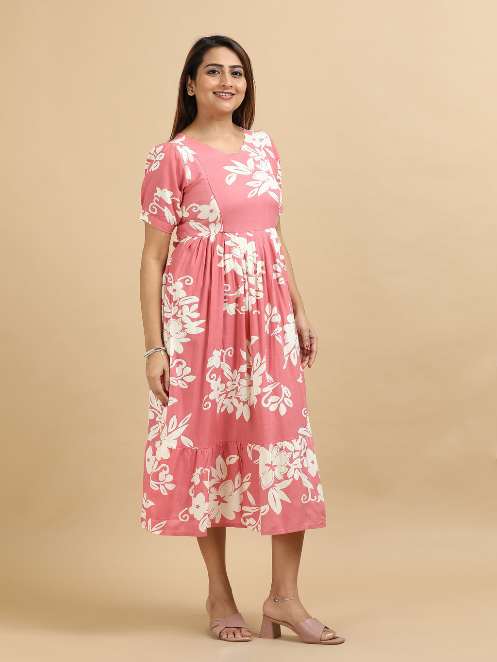 Dual Side Invisible Zip Maternity & Nursing Kurti (ix)