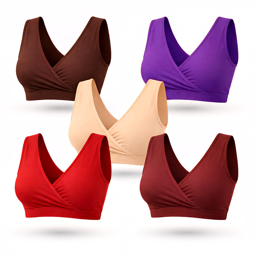 Women’s Soft Sleeping Bra – (Pack of 5) v