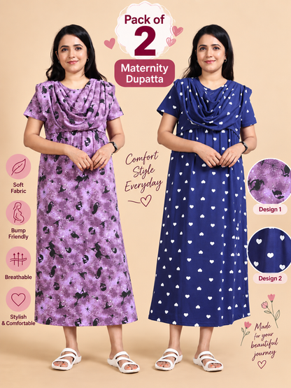 Zipless Maternity Duppata Combo 5
