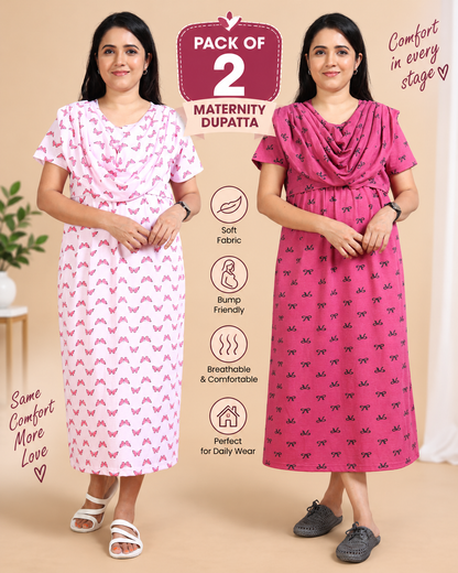 Zipless Maternity Duppata Combo 6