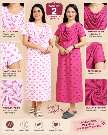 Zipless Maternity Duppata Combo 6