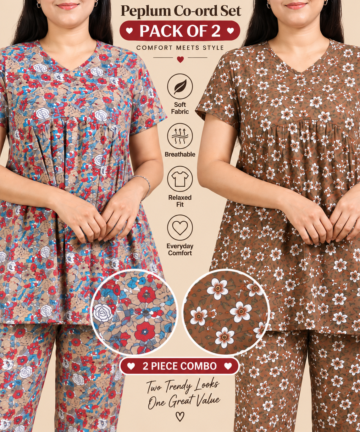 Peplum co ords combo 3