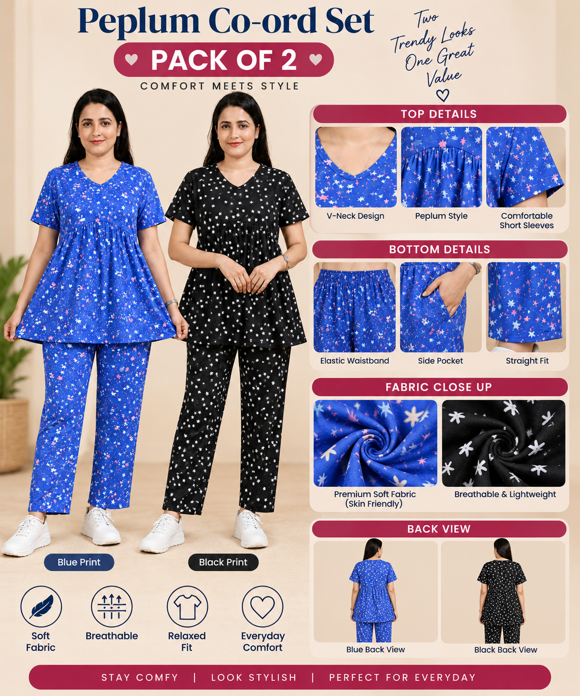 Peplum co ords combo 5