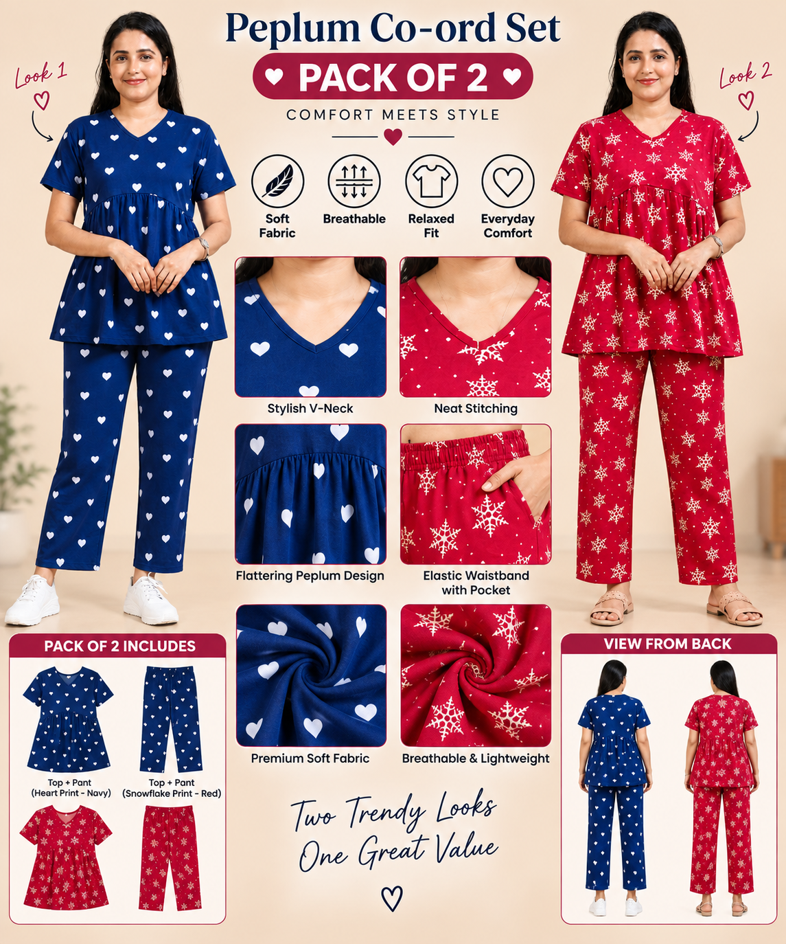 Peplum co ords combo 6