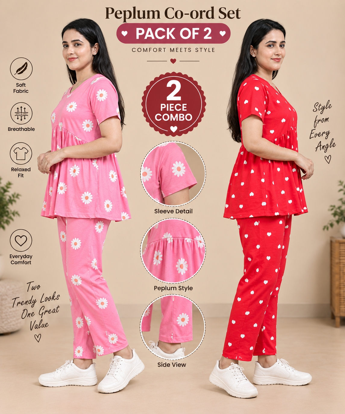 Peplum co ords combo 7