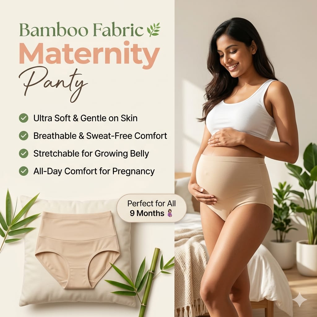 High-Waist Maternity Panty (5-Pack) – Over-Bump Support & Postpartum Comfort (iv)