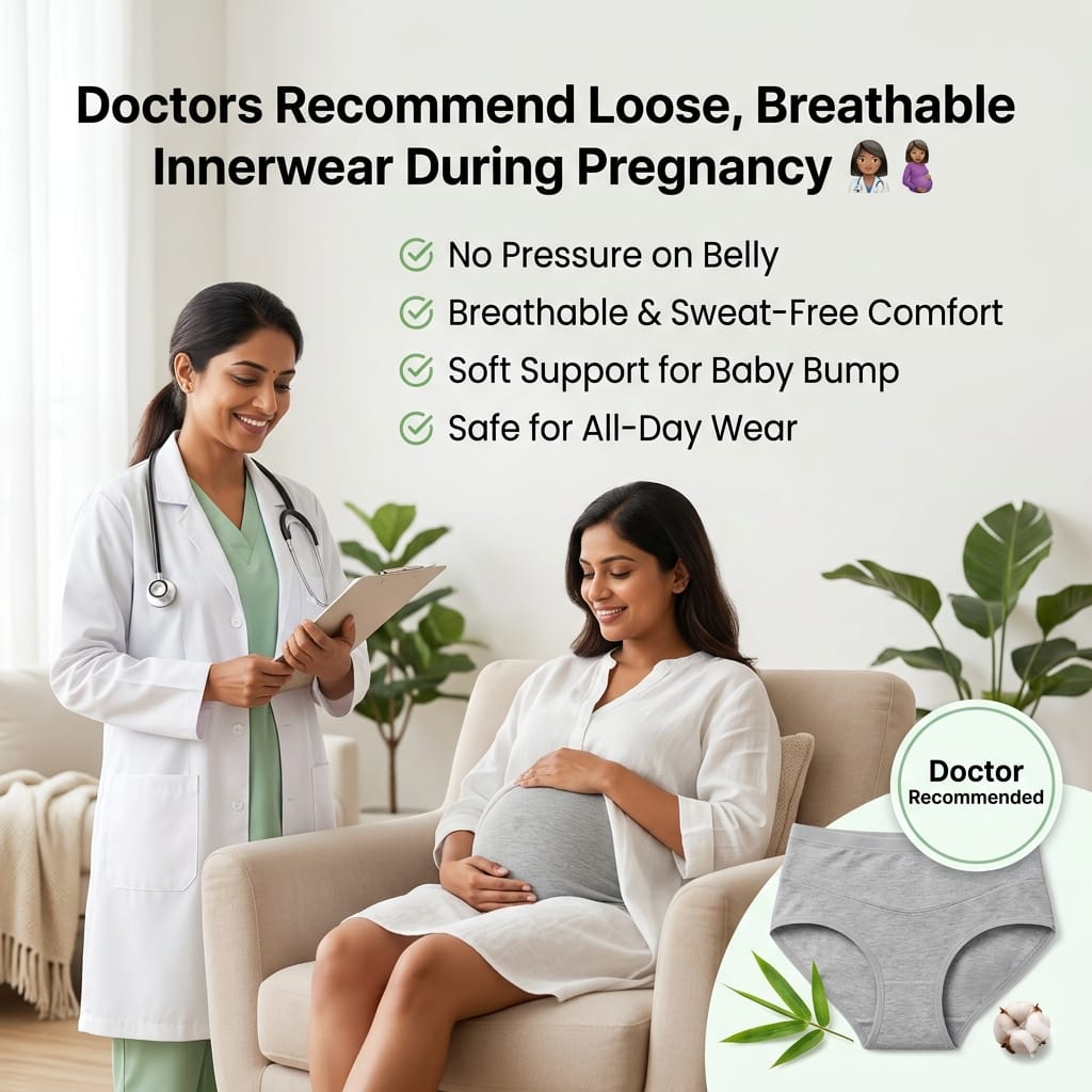 High-Waist Maternity Panty (5-Pack) – Over-Bump Support & Postpartum Comfort (ii)