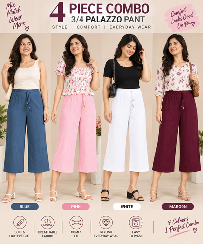 3/4 Palazzo Combo 4