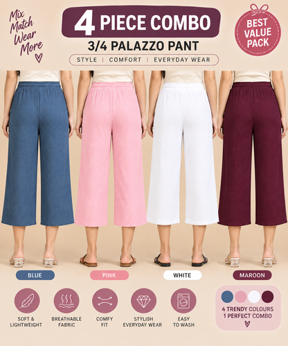 3/4 Palazzo Combo 4