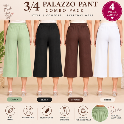 3/4 Palazzo Combo 5