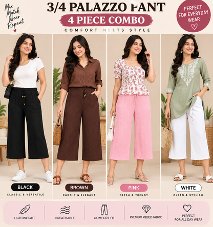 3/4 Palazzo Combo 6