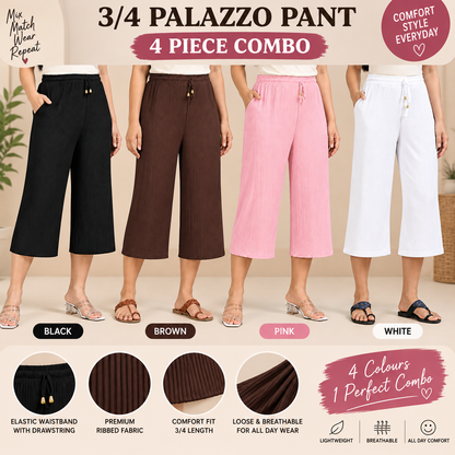 3/4 Palazzo Combo 6