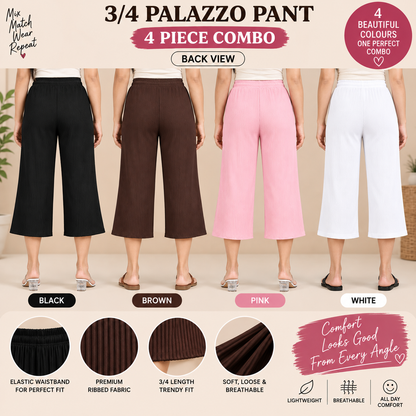 3/4 Palazzo Combo 6